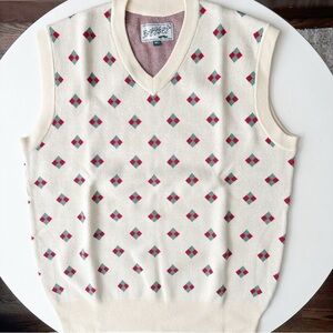 Bogey Boys by Macklemore Diamond Sweater Vest Banana Yellow Size Medium New